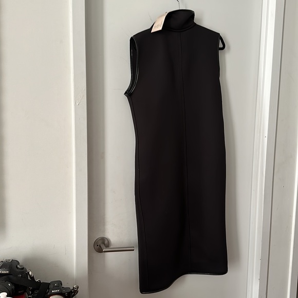 METAMORPHOZA Coat Womens Small Black Asymmetrical Zipper Jacket Thumbholes NWT - Picture 8 of 9